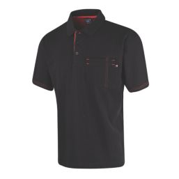 Lee Cooper LCTS011 Polo Shirt Black X Large 44" Chest