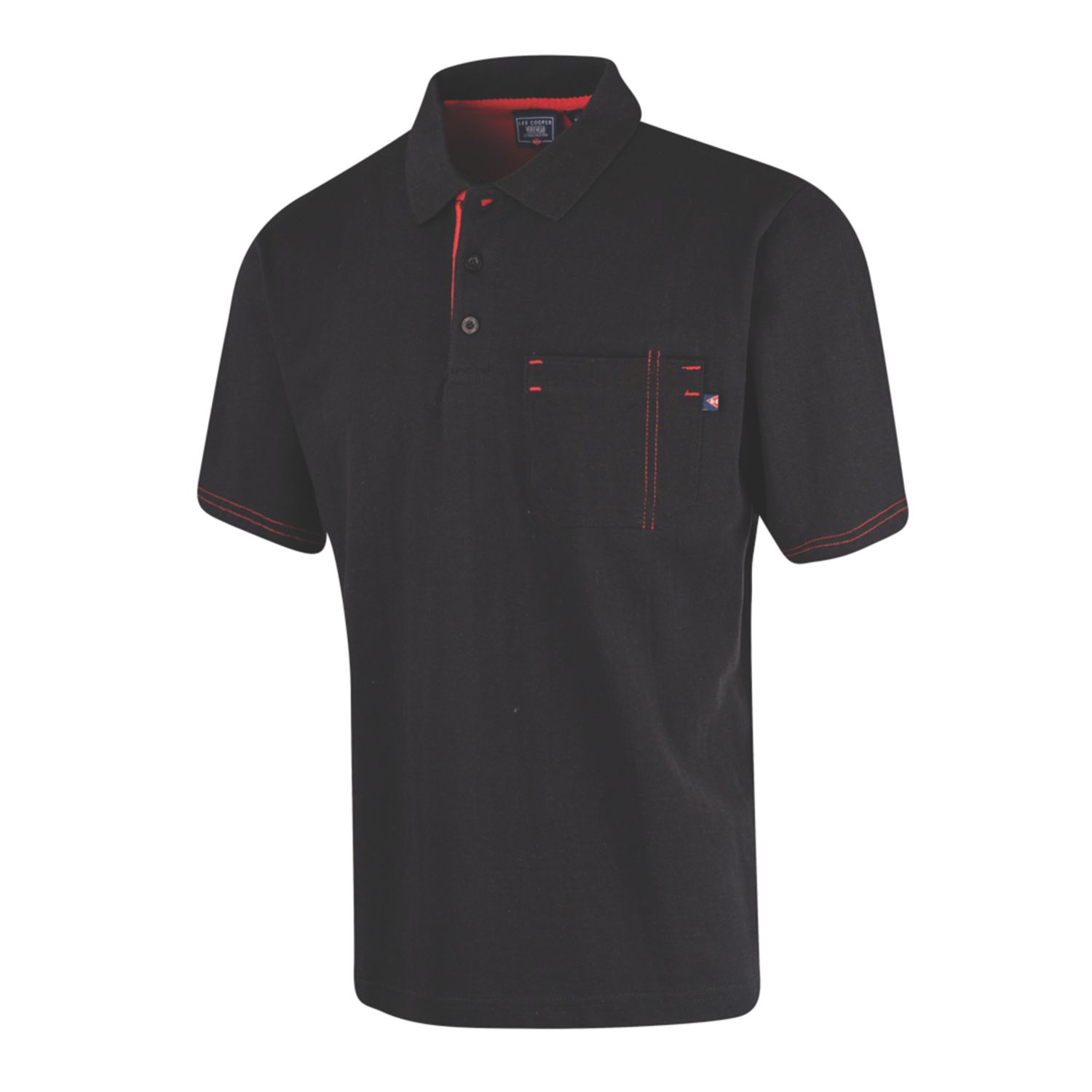 Lee Cooper LCTS011 Polo Shirt Black X Large 44" Chest (5685F)