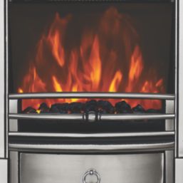 Focal Point Soho Chrome Switch Control Freestanding, Semi-Recessed or Fully Inset Electric Fire 485mm x 153mm x 596mm