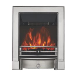 Focal Point Soho Chrome Switch Control Freestanding, Semi-Recessed or Fully Inset Electric Fire 485mm x 153mm x 596mm