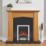 Focal Point Soho Chrome Switch Control Freestanding, Semi-Recessed or Fully Inset Electric Fire 485mm x 153mm x 596mm