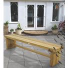Forest Double Sleeper Garden Bench Softwood 6' x 1' 6"