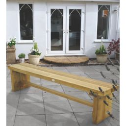 Forest Double Sleeper Garden Bench Softwood 6' x 1' 6"