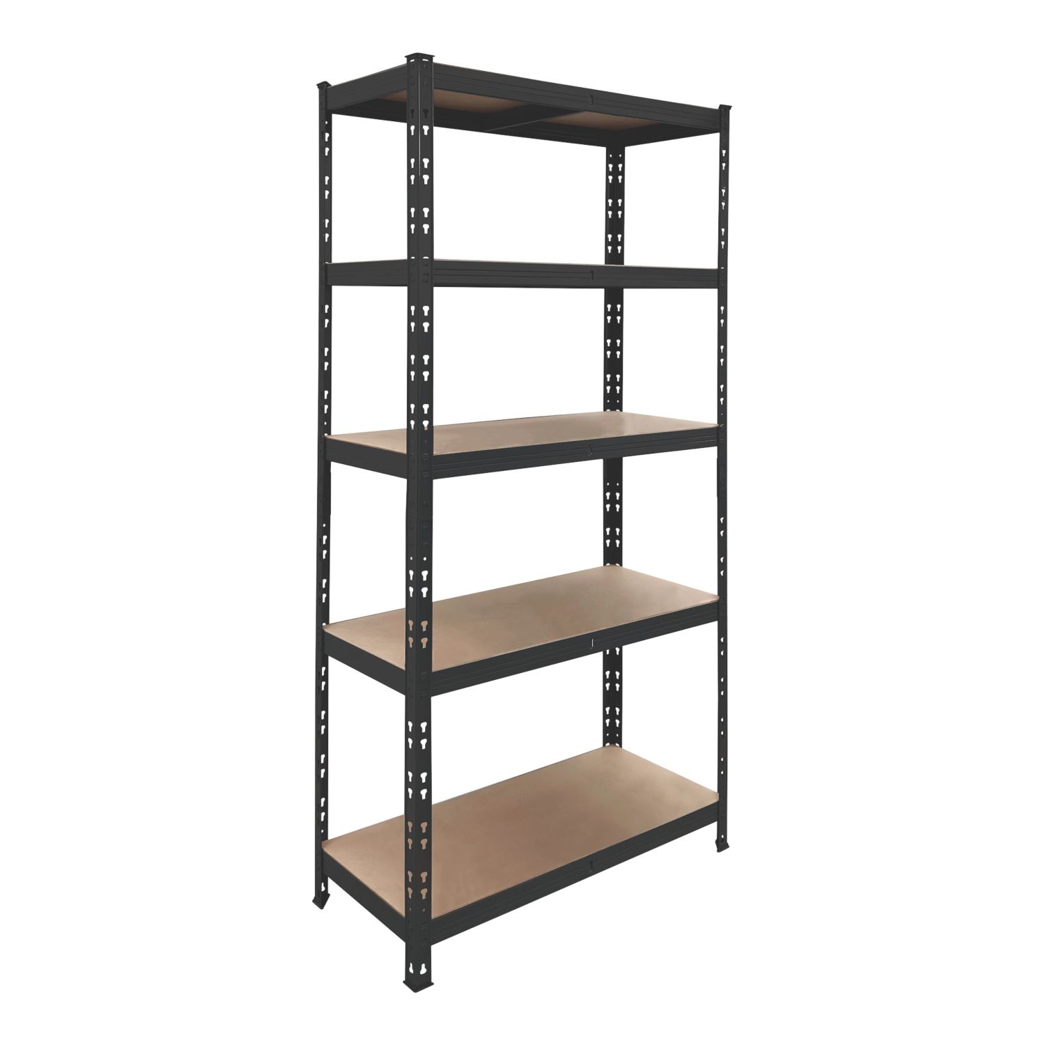 Essentials 5-Tier Metal Garage Shelving Unit 900mm x 400mm x 1800mm (568AM)
