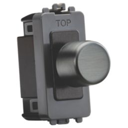 Knightsbridge  2-Way LED Grid Dimmer Switch Smoked Bronze