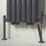 ETAL Enzo Radiator Pipe Covers & Collars Anthracite Grey 16mm x 200mm 4 Piece Set