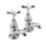 Bristan 1901 Chrome-Plated 120mm Standard Cross Head 2 Tap Holes Basin Pillar Tap