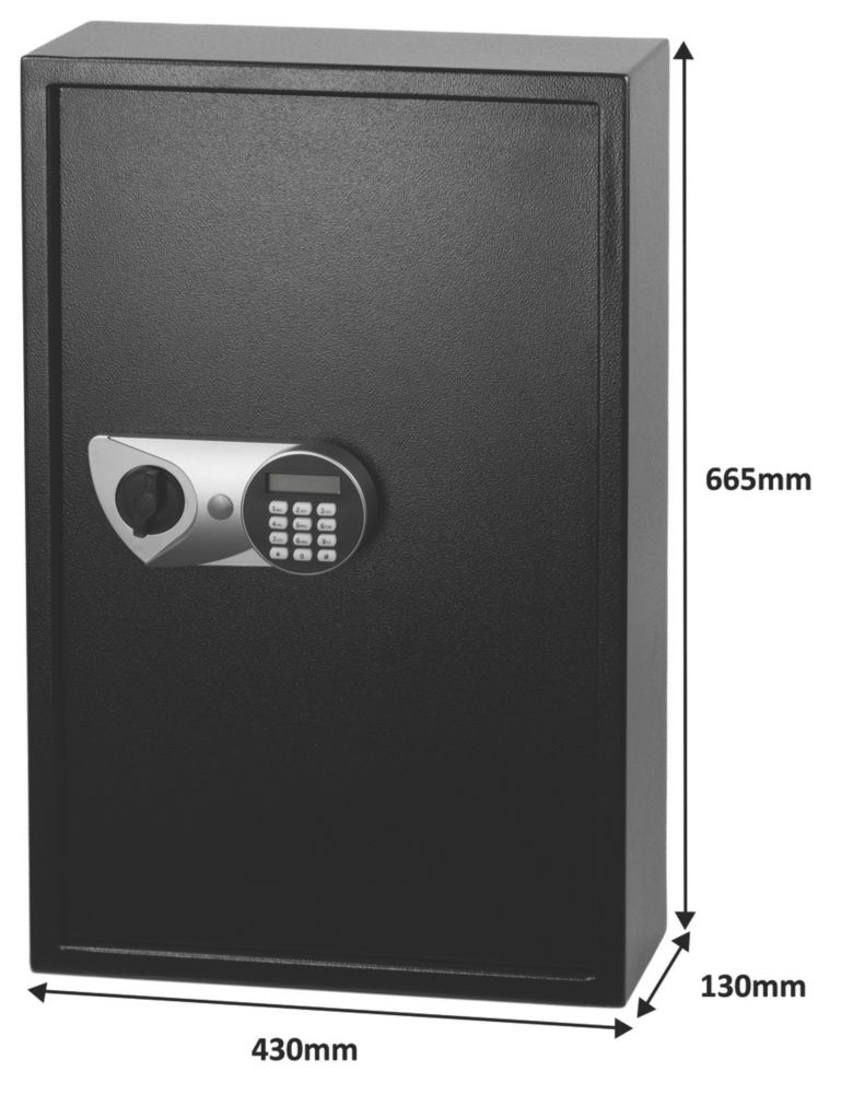 Metal Key Cabinet With Combination Lock - 48 Hooks - View #8