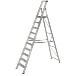 Werner  Aluminium 10-Treads Platform Stepladder  2.2m