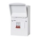 MK Sentry  4-Module 2-Way Part-Populated  Garage Consumer Unit