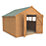 Forest Delamere 9' 6" x 10' (Nominal) Apex Shiplap T&G Timber Shed with Assembly