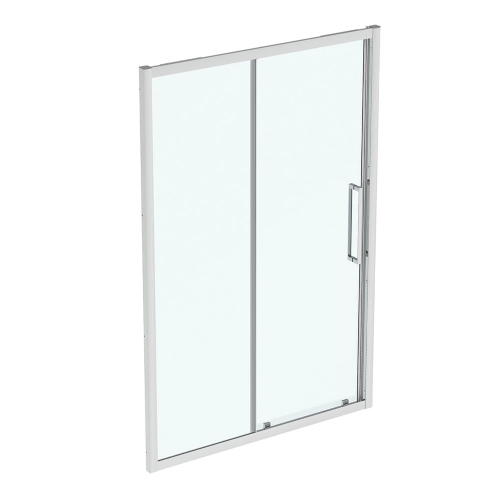 Ideal Standard I.life Semi-Framed Rectangular Sliding Shower Door Silver 1400mm x 2005mm