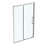 Ideal Standard I.life Semi-Framed Rectangular Sliding Shower Door Silver 1400mm x 2005mm