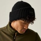 Regatta Connora Fisherman Beanie Hat Black - 800