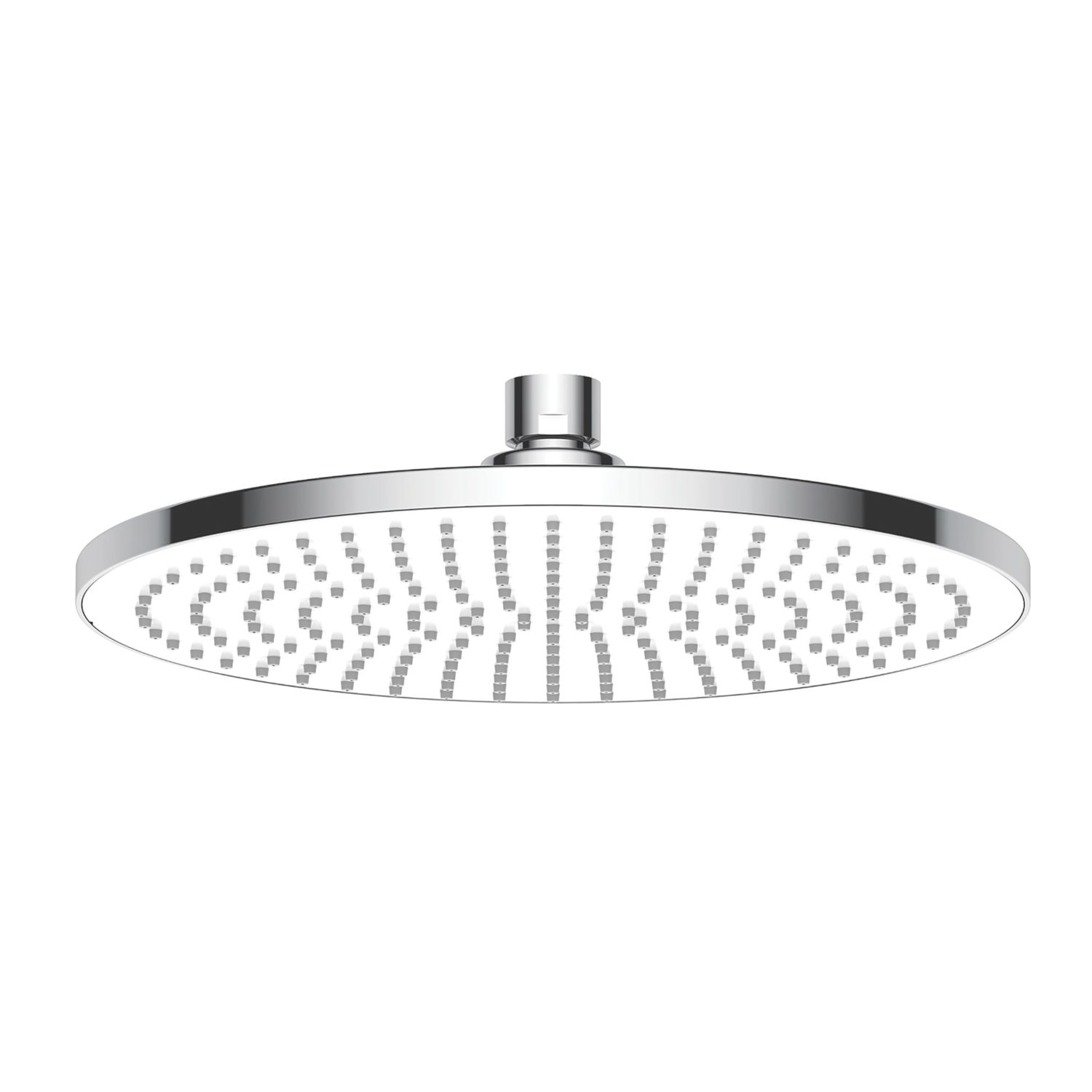 Swirl Density Adjustable Shower Head Chrome/White 230mm (568PG)