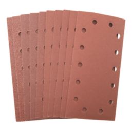 Titan   40/80/120/180 Grit 14-Hole Punched Multi-Material Sanding Sheets 230mm x 115mm 10 Pack