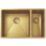 ETAL Elite 1.5 Bowl Stainless Steel Kitchen Sink Gold 670mm x 440mm