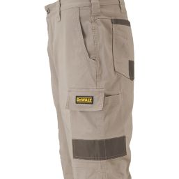 DEWALT Turlock Work Trousers Stone 30" W 31" L