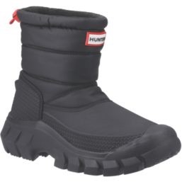 Hunter Intrepid Short Snow Size 6 Womens Black Non Safety Wellies