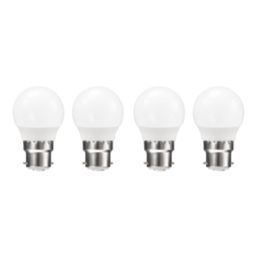 Essentials  B22 Mini Globe LED Light Bulb  250lm 2.2W 4 Pack