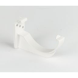 FloPlast  uPVC Half Round Fascia Brackets White 112mm 10 Pack