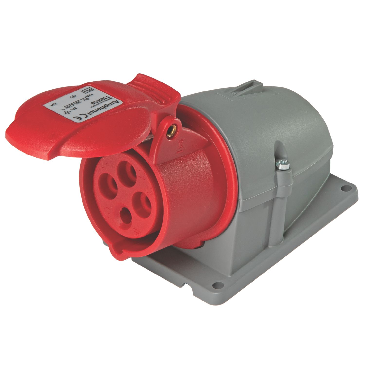 Amphenol 16A 3P+E Surface Socket 415V (5699F)