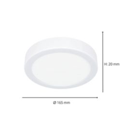 Eglo Fueva 6 LED Bathroom Ceiling Light White 7.5W 1000lm