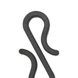 S-Shape Gutter Hooks Black 36 Pack