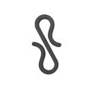S-Shape Gutter Hooks Black 36 Pack
