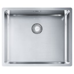 Franke Bari 1 Bowl  Brushed Stainless Steel Kitchen Sink 540mm x 450mm