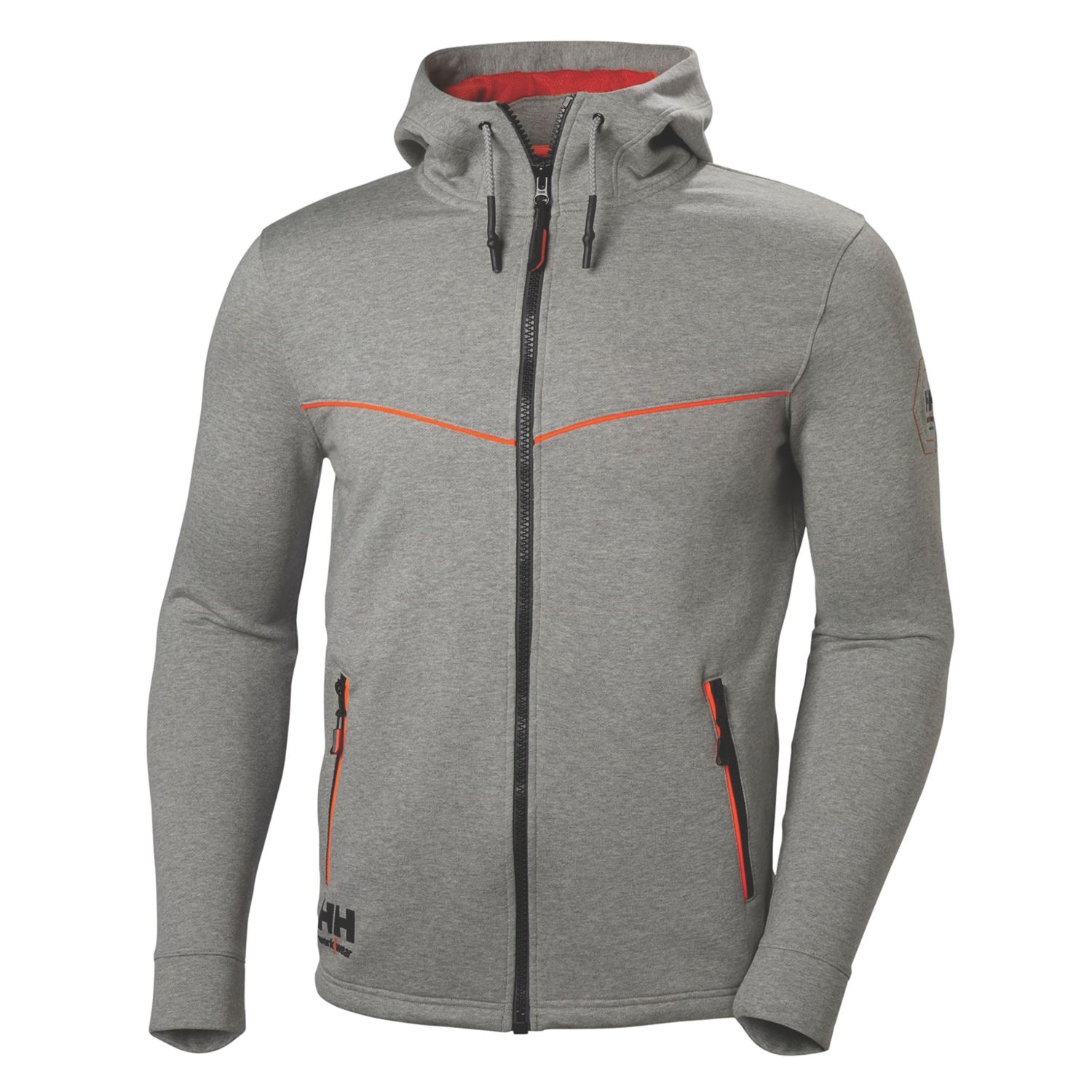 Helly Hansen Chelsea Evolution Hoodie Grey Melange Large 43" Chest (569RX)