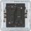 Knightsbridge  10AX 2-Gang 2-Way Light Switch  Polished Brass