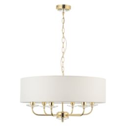 Quay Design Polaris 6-Light Pendant Brass Effect