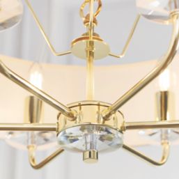 Quay Design Polaris 6-Light Pendant Brass Effect