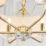 Quay Design Polaris 6-Light Pendant Brass Effect