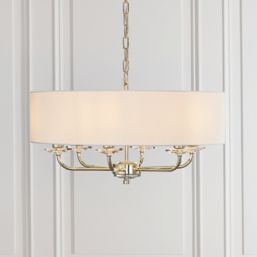 Quay Design Polaris 6-Light Pendant Brass Effect