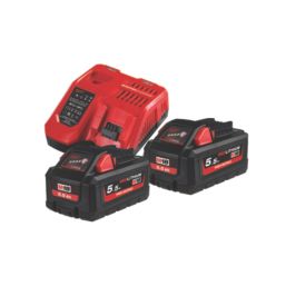 Milwaukee M18ONEFHX-552X 3.4kg 18V 2 x 5.5Ah Li-Ion RedLithium High Output Brushless Cordless Hammer Drill