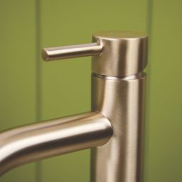 ETAL Bounce Brushed Brass 288mm Standard Lever Mono Basin Mixer Tap