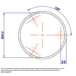 Essentials Victorian Mortice Knobs 54mm Pair Satin Nickel