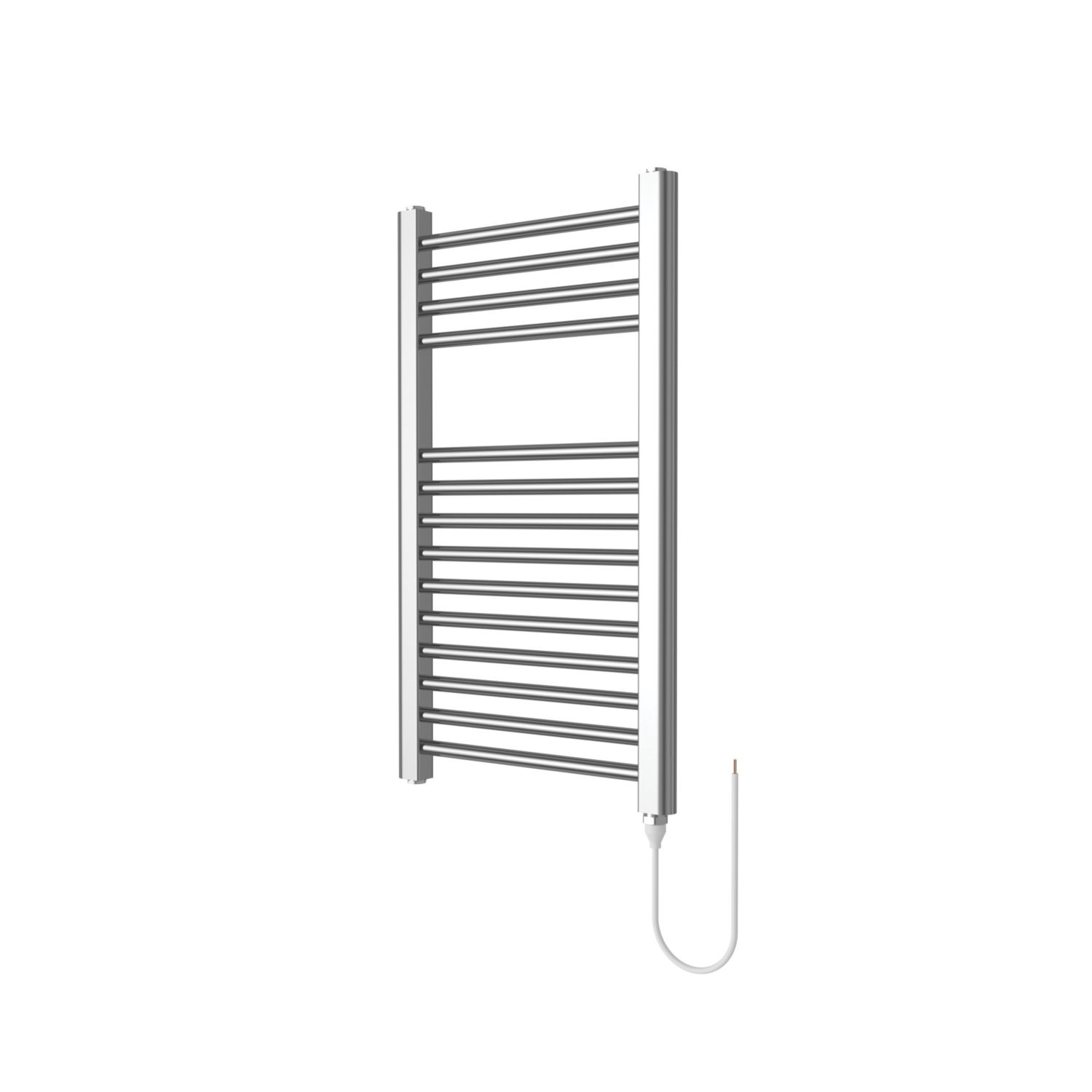 Flomasta 700mm x 400mm 512BTU Chrome Flat Electric Towel Radiator (5707D)