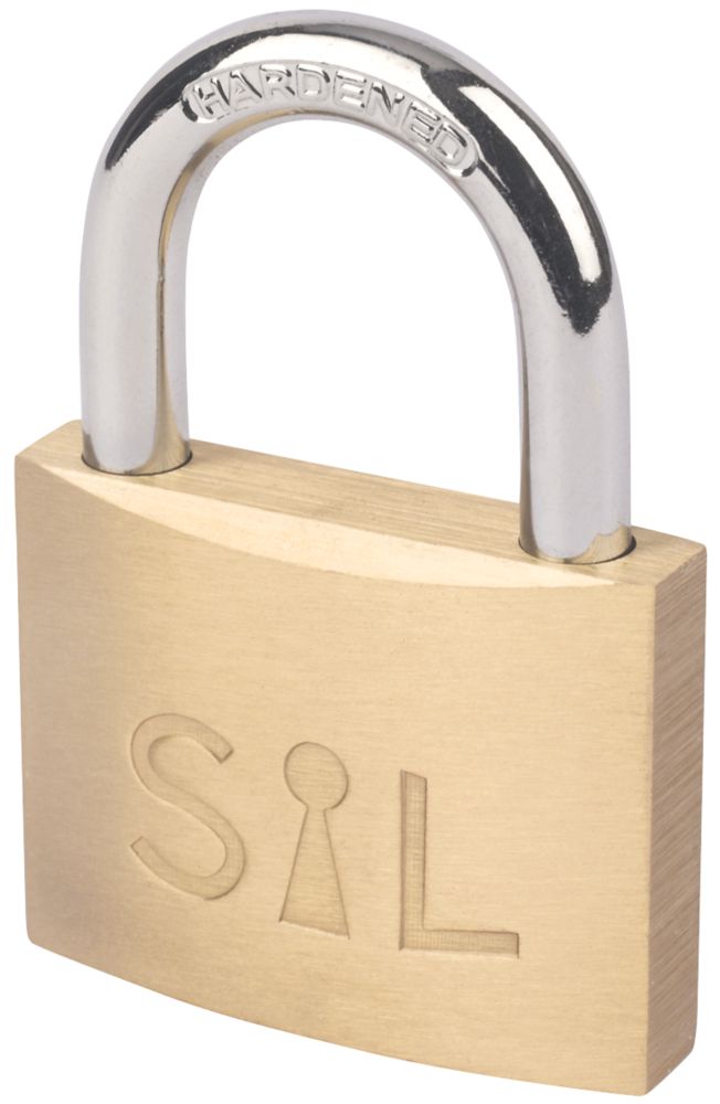 Smith & Locke Brass Padlock 48mm Screwfix