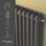 Flomasta 600mm x 1010mm 3533BTU Anthracite Horizontal 2 Column Radiator