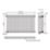 Flomasta 600mm x 1010mm 3533BTU Anthracite Horizontal 2 Column Radiator