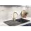 Bristan Cashew Monobloc Sink Mixer Tap Brushed Brass