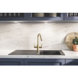 Bristan Cashew Monobloc Sink Mixer Tap Brushed Brass