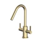 Bristan Cashew Monobloc Sink Mixer Tap Brushed Brass