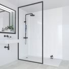 Multipanel Hydrolock Bathroom Waterproof Wall Panel  Gloss Frost White 2400mm x 1182mm x 11mm