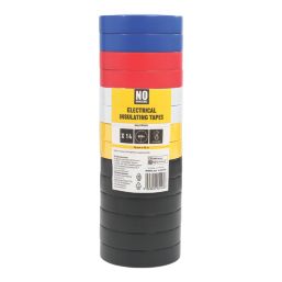 No Nonsense  Electrical Tapes Multicolour 33m x 19mm 14 Pack