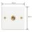 Varilight  10A 1-Gang 2-Way Light Switch  Chalk White