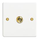 Varilight  10A 1-Gang 2-Way Light Switch  Chalk White